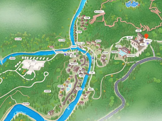 苏尼特右结合景区手绘地图智慧导览和720全景技术，可以让景区更加“动”起来，为游客提供更加身临其境的导览体验。